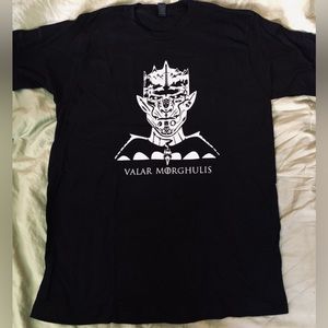 Game of Thrones VALAR MORGHULIS Tshirt Mens Sz  L Experience the Realm NEW